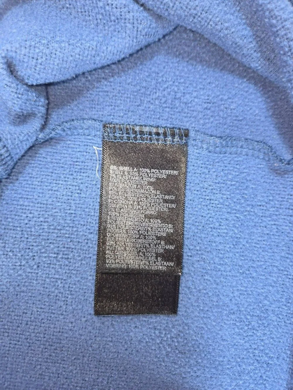 The North Face Blue Quarter-Zip Pullover Jacket Large